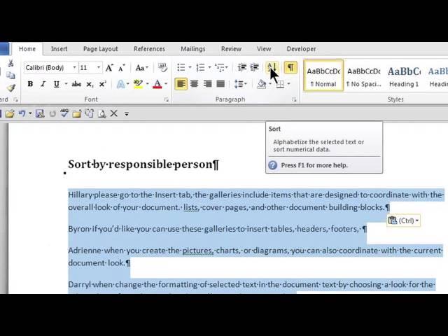 How to Organize Paragraphs on Word : MS Word Skills