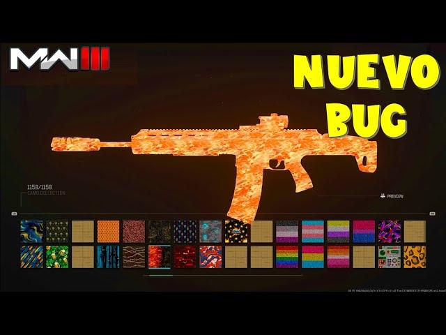 NUEVO BUG CAMOS WARZONE 3 MW3 CONSIGUE CUALQUIER CAMUFLAJE WARZONE 3 MW3