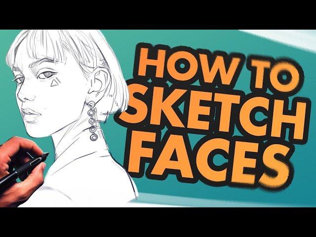 Beginner friendly technique for drawing Faces | ericanthonyj