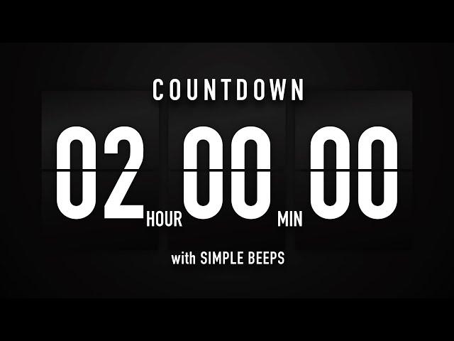 2 Hours Countdown Timer Flip Clock ️