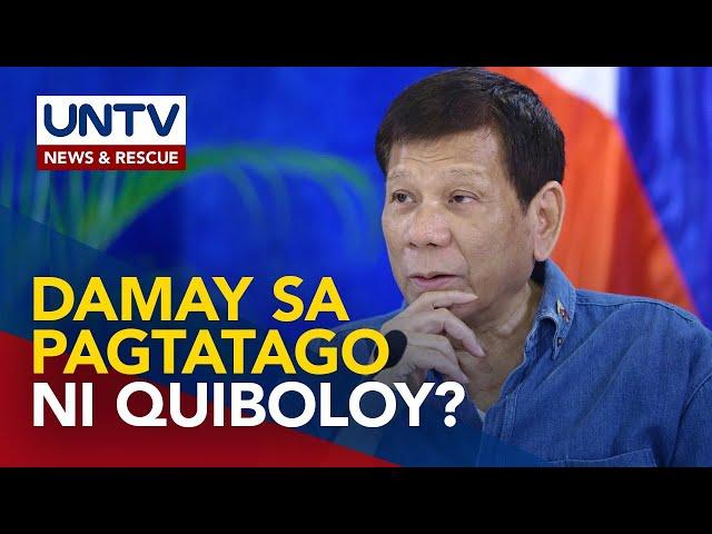 Role ng mga Duterte sa pagtatago ni Quiboloy, nais paimbestigahan