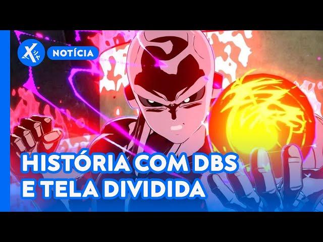 História com DBS, tela dividida em um só cenário e batalha customizada - Dragon Ball Sparking Zero