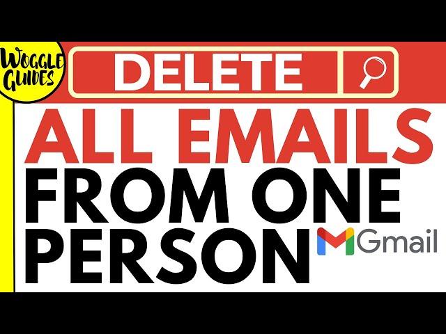 How to delete all emails from one sender in Gmail with a only few clicks