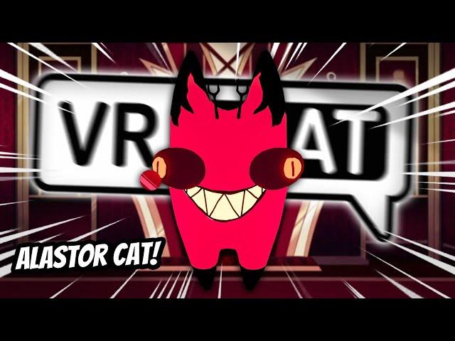 CURSED ALASTOR CAT CAUSES CHAOS IN VRCHAT! | Funny VRChat Moments (ft @VolticGlitch)