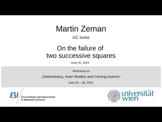 Martin Zeman - On the failure of two successive squares