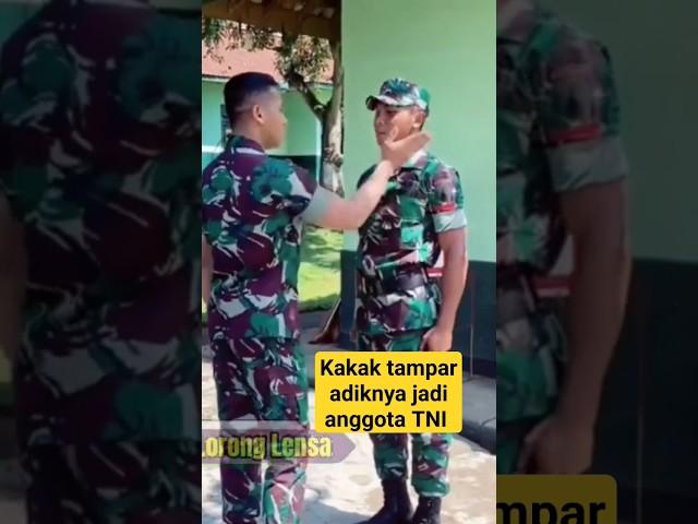 momen kakak dan adik sama-sama jadi prajurit TNI #anakrantau #tni #viral #vídeoviral#shorts #short