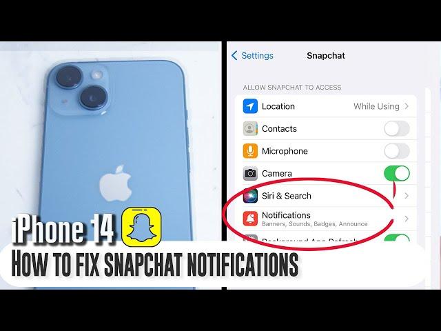 iPhone 14 - How to fix Snapchat notifications | How to enable snapchat notifications on iPhone 14