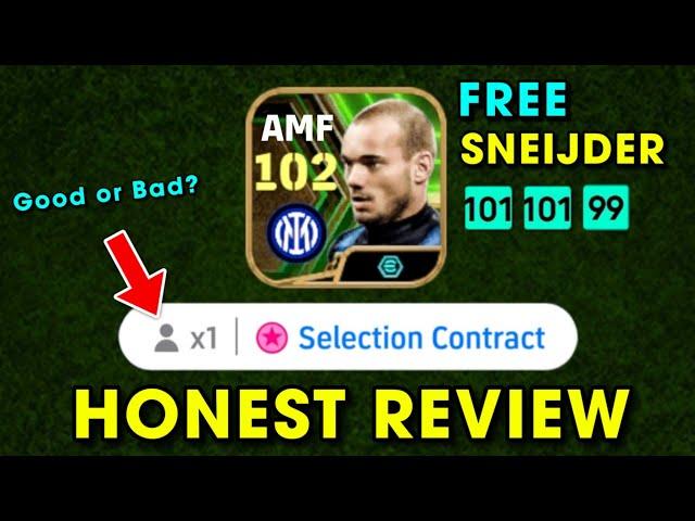 Free Epic 102 Wesley Sneijder is good or bad..?  Honest Review In eFootball 2025 ️