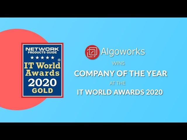 Algoworks wins "Company of the Year - IT Services" - IT Awards 2020