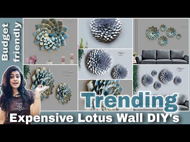  Old Books Turns into 2-Expensive  Lotus Wall Decor DIY's ideas | Crafts for wall hanging