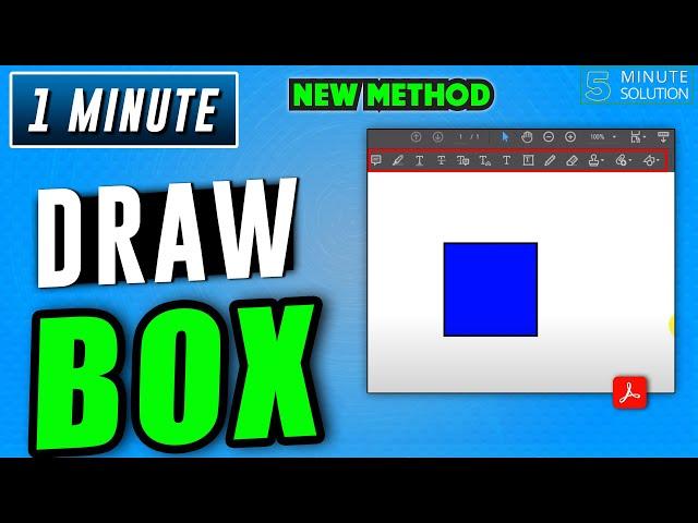 How to draw a box in pdf 2024 | Adobe acrobat tutorial