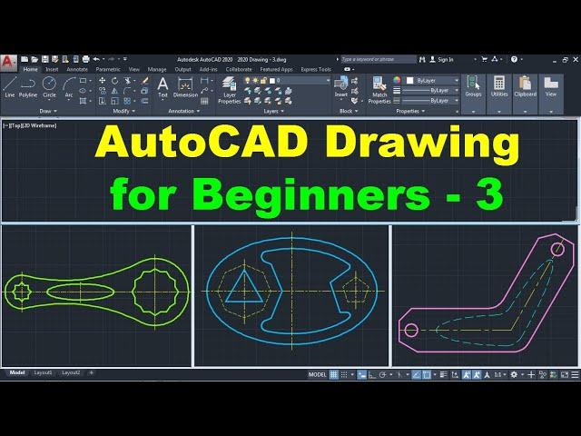 AutoCAD Drawing Tutorial for Beginners - 3