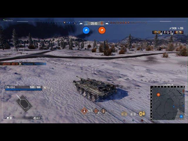 Wot Console, STRV 103-0 @ Halfaya Pass, 6,4k combined damage