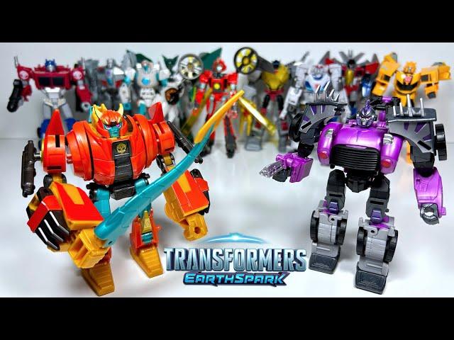 Transformers Earthspark Deluxe Class Jawbreaker and Aftermath! Dinosaur and Classic Tow Truck!