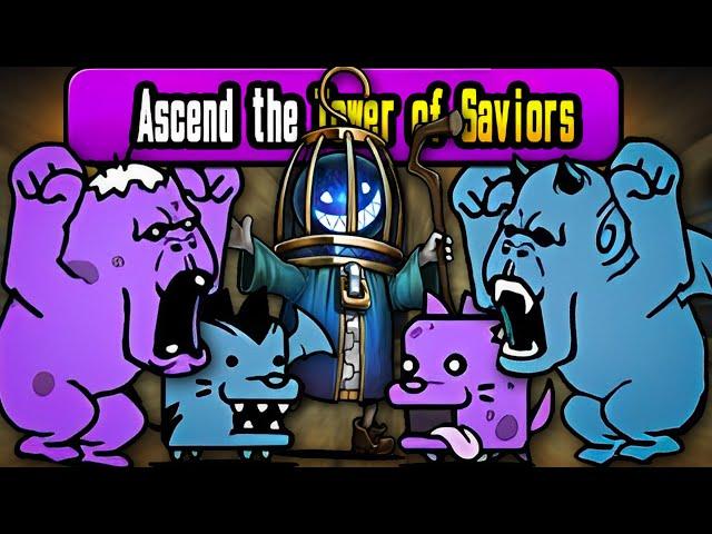 Ascending the TOWER OF SAVIORS! (Battle Cats)