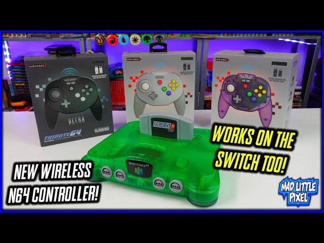 A NEW Wireless Nintendo 64 Controller With Built In Rumble! Retro-Bit Tribute64 2.4GHz REVIEW