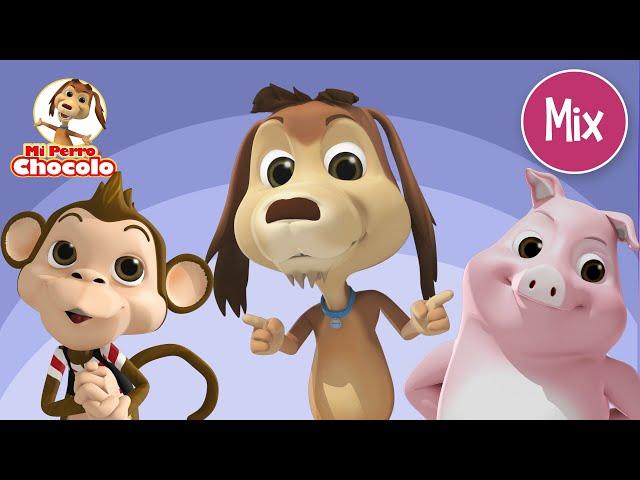  MIX DE CANCIONES INFANTILES PARA APRENDER  CON EL PERRO CHOCOLO  | MÚSICA PARA JUGAR