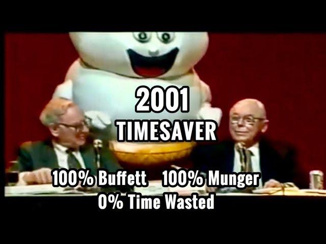 TIMESAVER EDIT - 2001 Berkshire Hathaway Annual Meeting FULL Q&A with Warren Buffett Charlie Munger