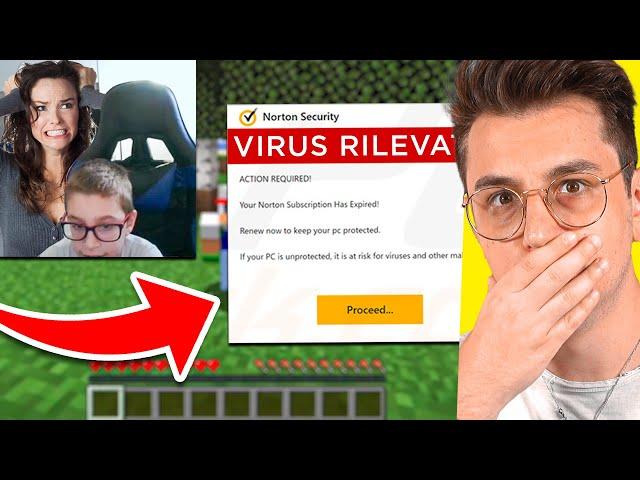 PRENDE UN VIRUS sul PC DELLA MADRE SCARICANDO MINECRAFT