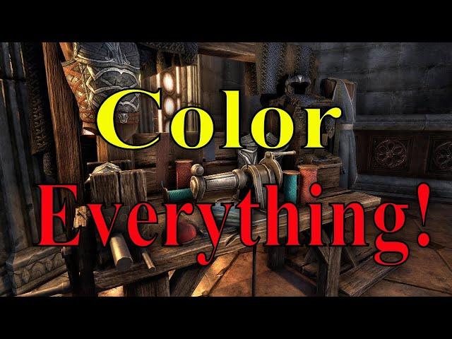 ESO Dyes Coloring Gear Costumes Armor And How To Color it All PS4/5 Or PC