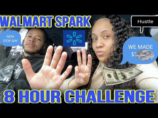 WALMART SPARK RIDEALONG | 8 HOUR CHALLENGE | HOW MUCH CAN WE MAKE $200 | $300 | $400 OR MORE ‼️