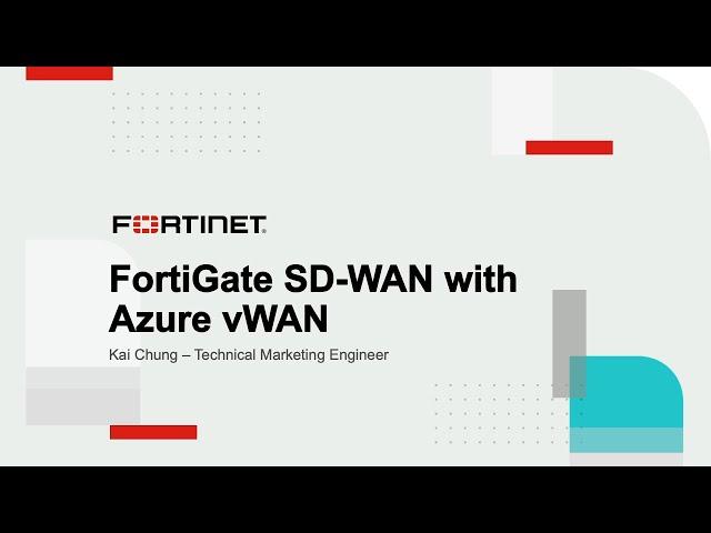 FortiGate Azure vWAN SD-WAN | FortiGate