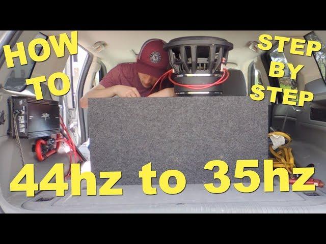 Tuning My Box To Hit Lower! | How To Tune a Ported Subwoofer Box/Enclosure