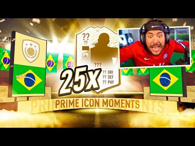 25 ICON MOMENTS PACKS! 4 BRAZILIANS!! FIFA 20