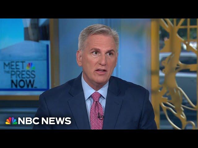 Fmr. Speaker Kevin McCarthy: DEI attacks on VP Kamala Harris are ‘stupid and dumb’