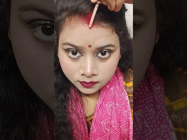 Easy sindoor eplication #rishika makeup tutorial