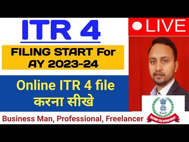 How to File ITR 4 Online | FY 2022-23 AY 2023-24 | ITR 4 Business & Profession Income | Tax Growth