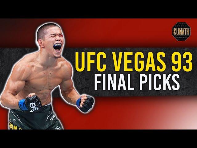 UFC VEGAS 93 FINAL PICKS | DRAFTKINGS UFC PICKS