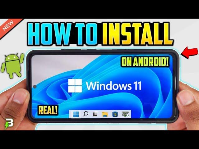 HOW TO INSTALL WINDOWS 11 ON ANDROID (NEW)