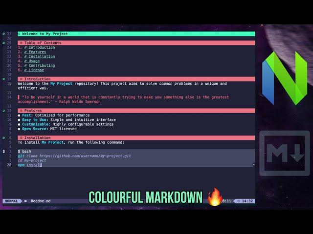 From Plain to Colorful Markdown  | Customization in Neovim | D Code