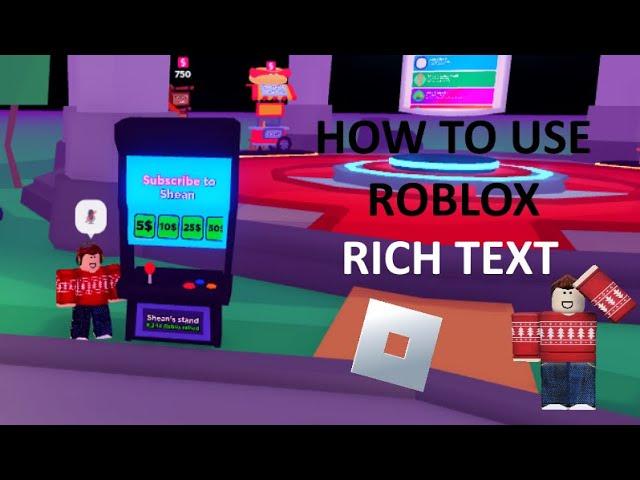 How To Use Roblox Rich Chat (TUTORIAL)