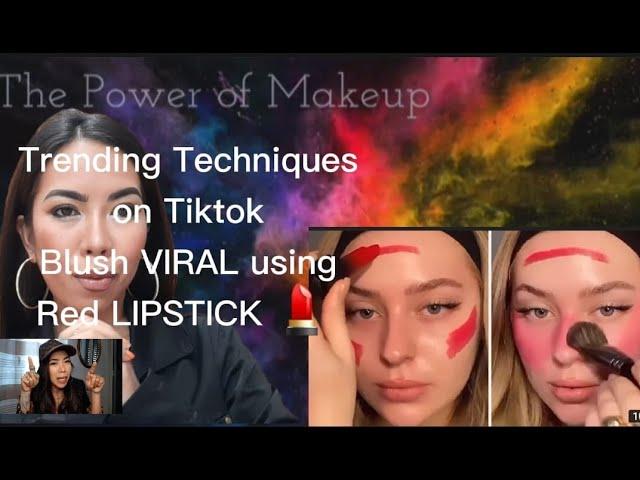 Viral Blush Technique on Tiktok Top Trend Makeup  2021/eileen