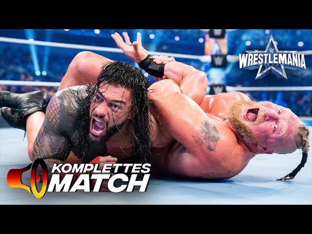 KOMPLETTES MATCH – Brock Lesnar vs. Roman Reigns — Winner Take All Title Unification Match: WM 38