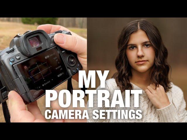 How I Set Up my Camera Settings for Getting Perfect Portraits. Canon EOS R5.