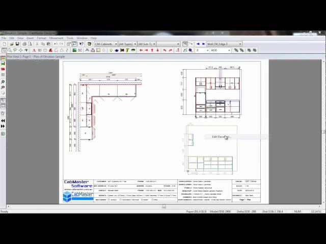 Elevations in CabMaster