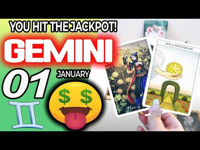 Gemini   YOU HIT THE JACKPOT! Horoscope for Today January 1 2025  Gemini tarot January 1 2025