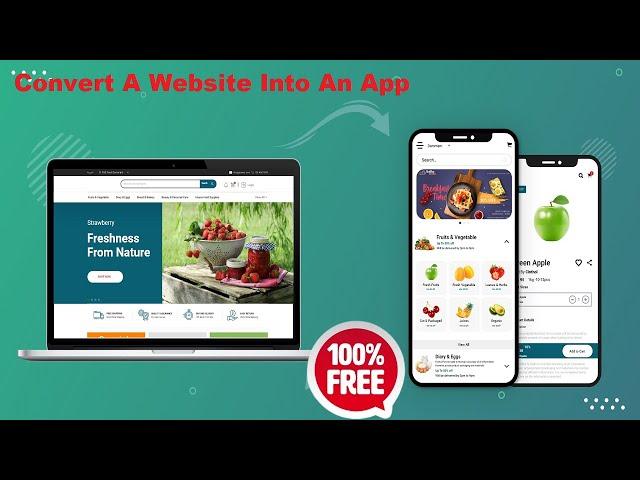 How to convert a Website into an App |100% Free|PWA App