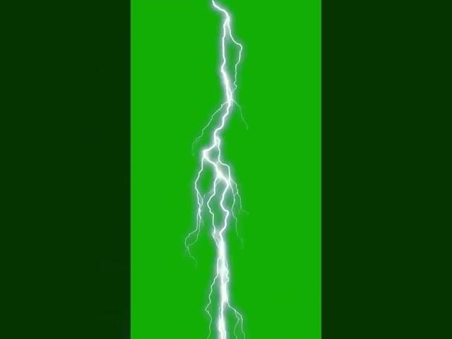 Lightning Strike Green Screen with SFX #lightning