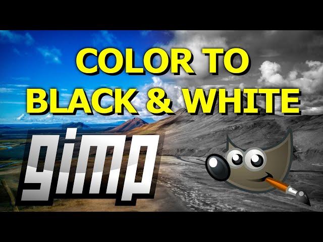 How to Make a Color Image Black and White in GIMP