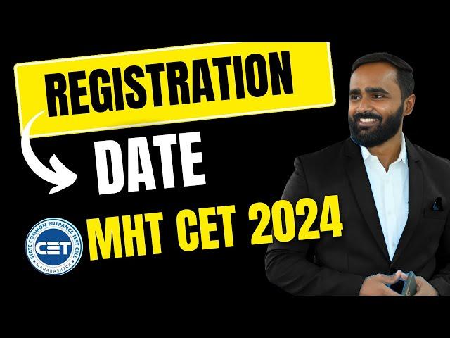 CAP ROUND REGISTRATION DATE |MHT CET 2024|PRADEEP GIRI SIR