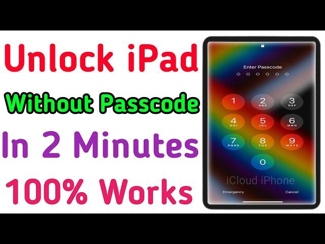 Unlock iPad Without Passcode | Unlock iPad Forget Passcode | Unlock iPad Password Lock