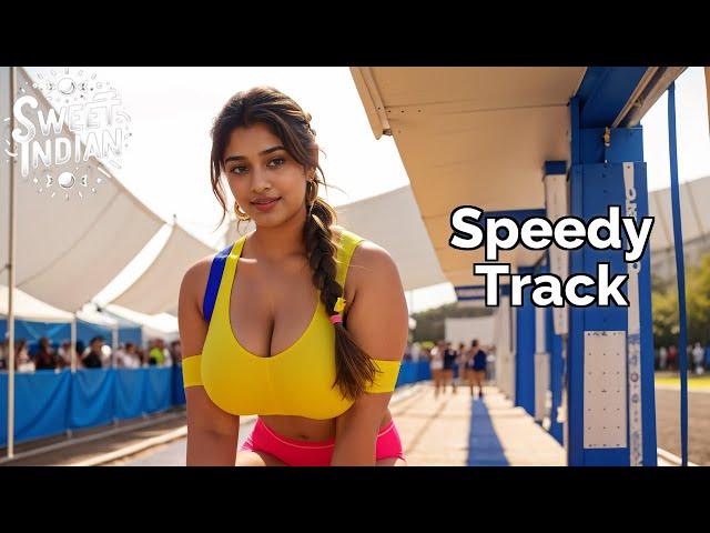 [4K] Sweet Indian AI Lookbook- Speedy Track