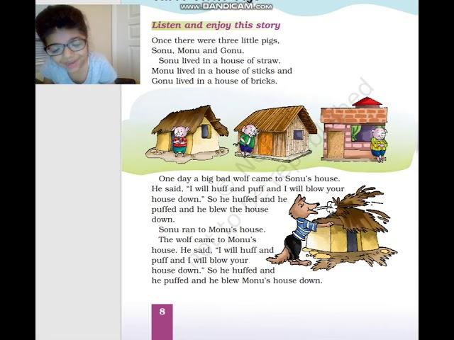 NCERT Class 1 English | Three Little Pigs | Marigold | Part 1