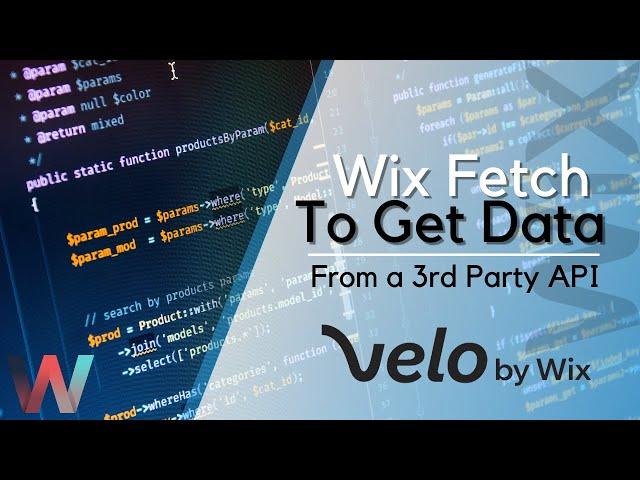 How To Use Wix Fetch to Fetch Data From A 3rd Party API on Velo by Wix | Guest Creator Series