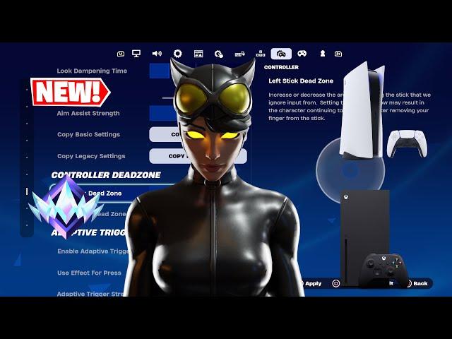 NEW BEST Controller SETTINGS + Sensitivity For Fortnite! (PS4/PS5/XBOX/PC)