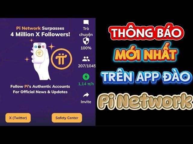 Pi Network thông báo mới nhất trên App đào Pi ️ℹ️#investtv #pinetwork #coin #crypto